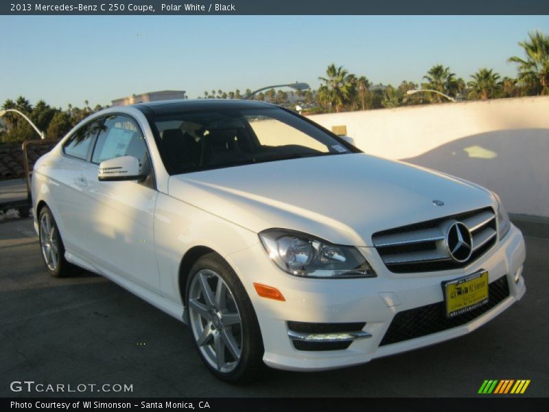 Polar White / Black 2013 Mercedes-Benz C 250 Coupe