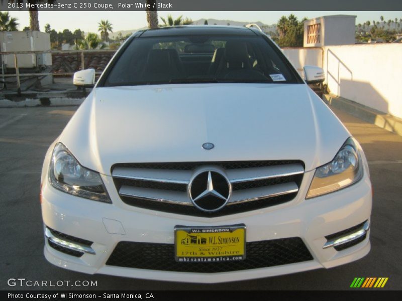 Polar White / Black 2013 Mercedes-Benz C 250 Coupe