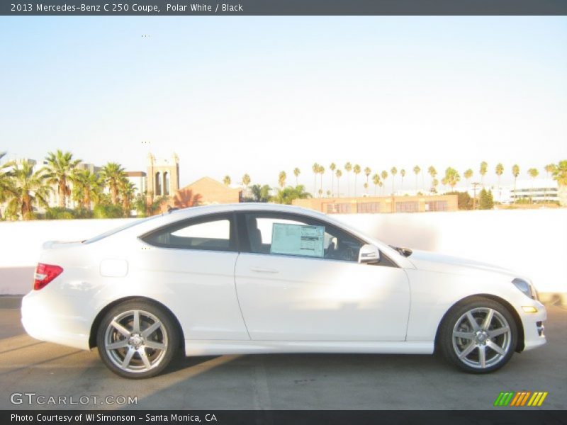 Polar White / Black 2013 Mercedes-Benz C 250 Coupe