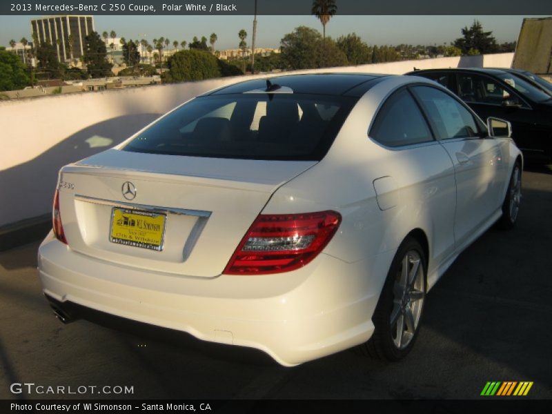 Polar White / Black 2013 Mercedes-Benz C 250 Coupe