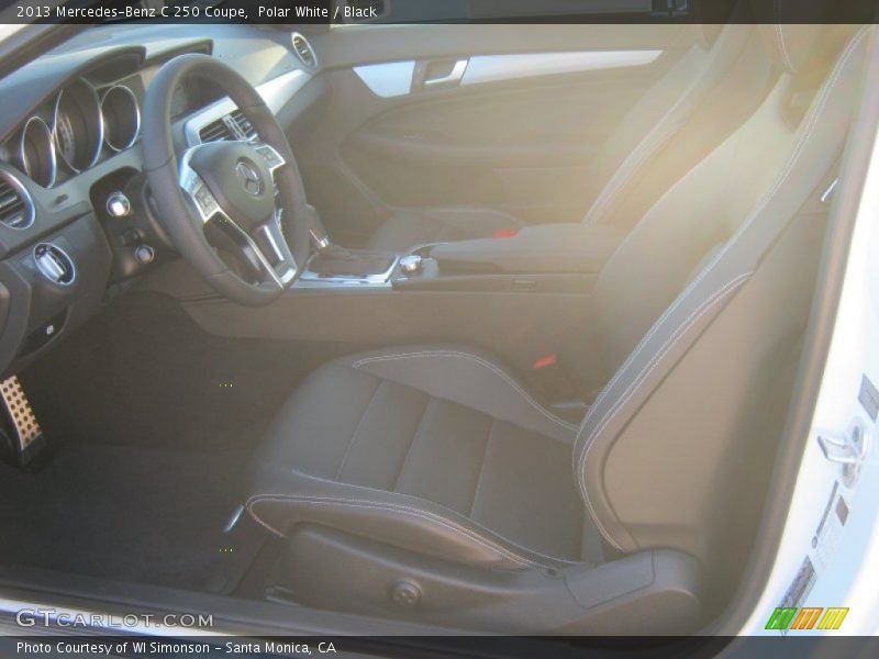 Polar White / Black 2013 Mercedes-Benz C 250 Coupe
