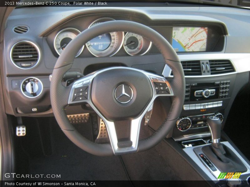 Polar White / Black 2013 Mercedes-Benz C 250 Coupe