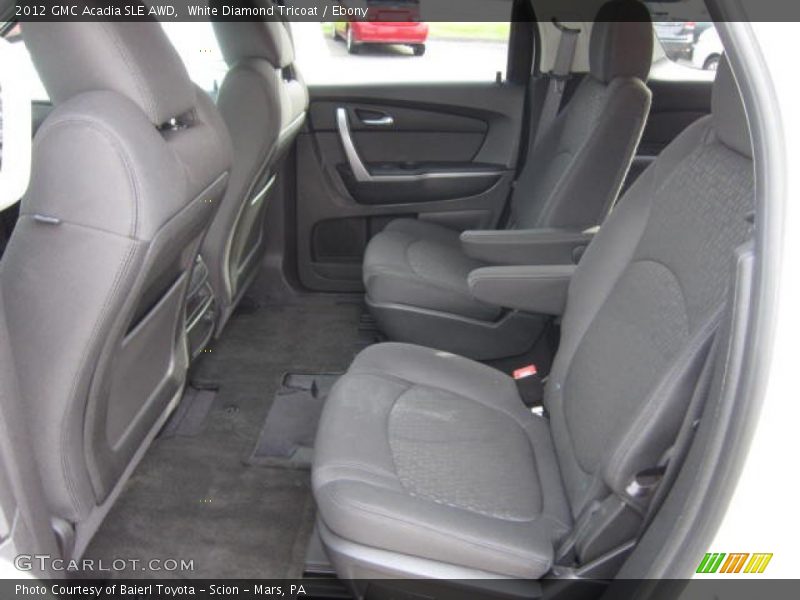 White Diamond Tricoat / Ebony 2012 GMC Acadia SLE AWD