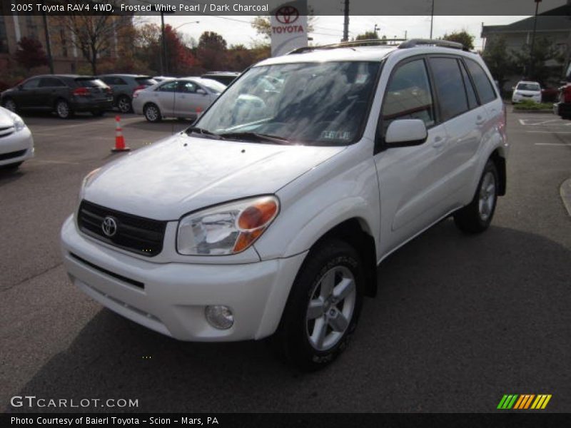 Frosted White Pearl / Dark Charcoal 2005 Toyota RAV4 4WD