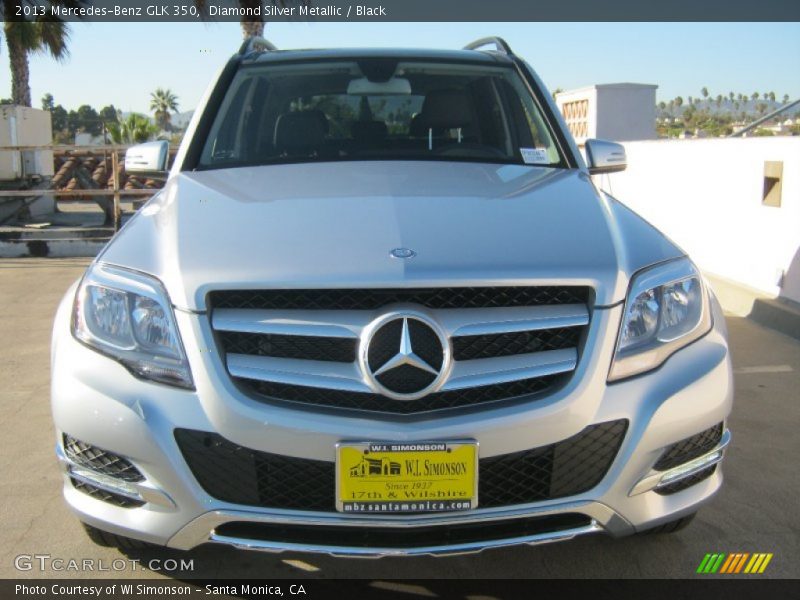 Diamond Silver Metallic / Black 2013 Mercedes-Benz GLK 350