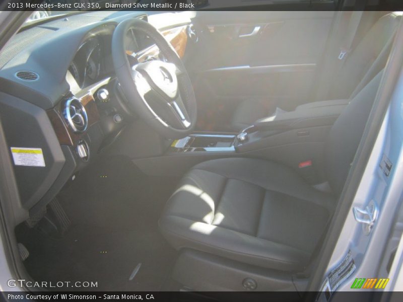 Diamond Silver Metallic / Black 2013 Mercedes-Benz GLK 350