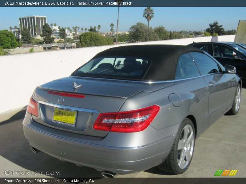 Palladium Silver Metallic / Black 2013 Mercedes-Benz E 350 Cabriolet