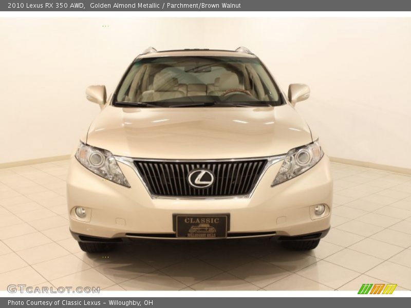 Golden Almond Metallic / Parchment/Brown Walnut 2010 Lexus RX 350 AWD