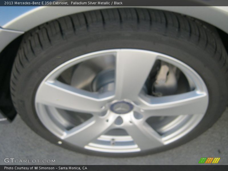 Palladium Silver Metallic / Black 2013 Mercedes-Benz E 350 Cabriolet