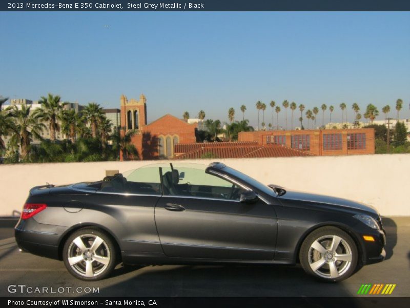 Steel Grey Metallic / Black 2013 Mercedes-Benz E 350 Cabriolet