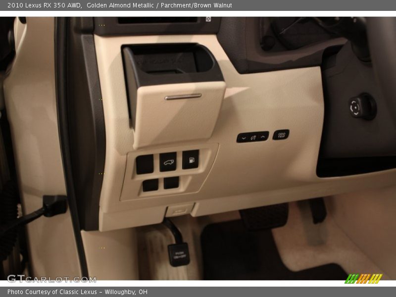 Golden Almond Metallic / Parchment/Brown Walnut 2010 Lexus RX 350 AWD
