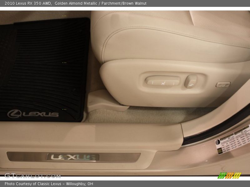 Golden Almond Metallic / Parchment/Brown Walnut 2010 Lexus RX 350 AWD