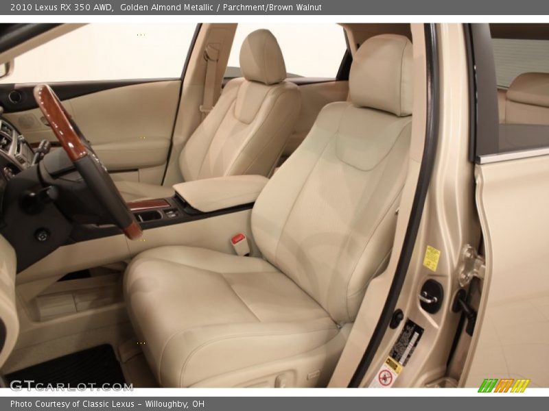 Golden Almond Metallic / Parchment/Brown Walnut 2010 Lexus RX 350 AWD