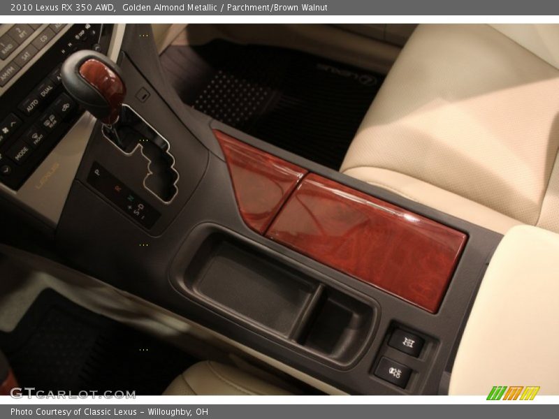 Golden Almond Metallic / Parchment/Brown Walnut 2010 Lexus RX 350 AWD
