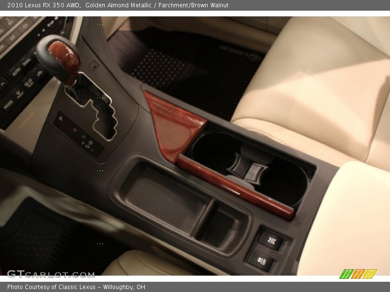 Golden Almond Metallic / Parchment/Brown Walnut 2010 Lexus RX 350 AWD