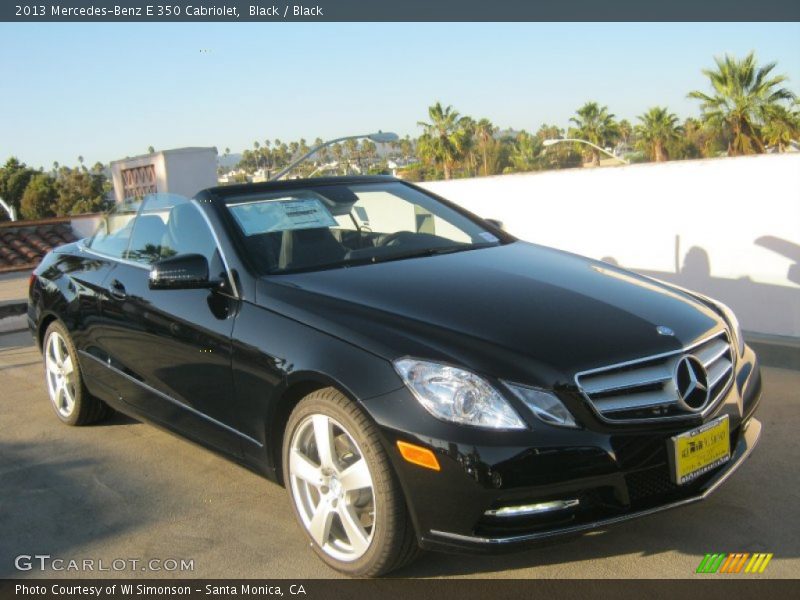 Black / Black 2013 Mercedes-Benz E 350 Cabriolet
