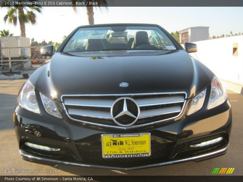 Black / Black 2013 Mercedes-Benz E 350 Cabriolet