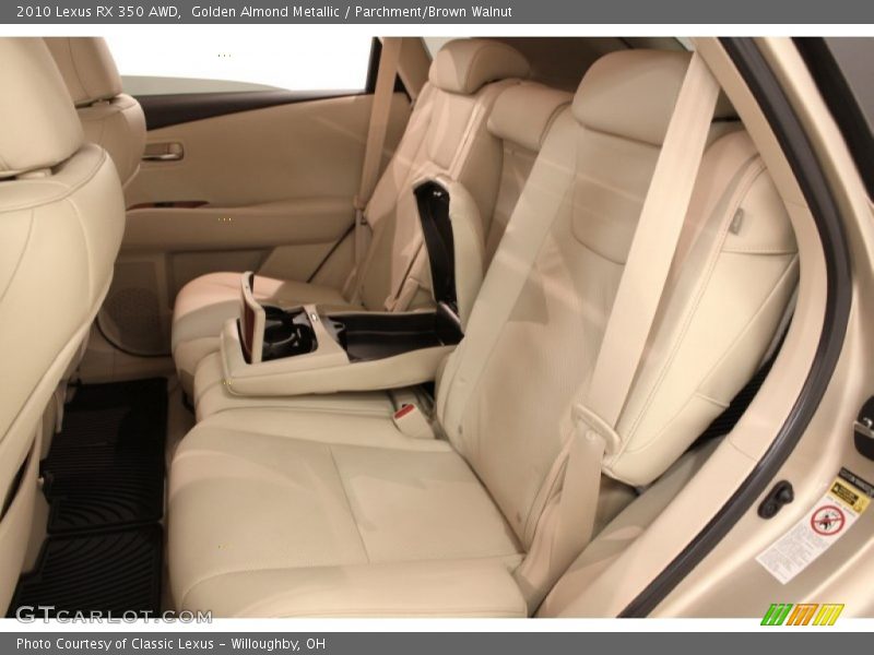 Golden Almond Metallic / Parchment/Brown Walnut 2010 Lexus RX 350 AWD