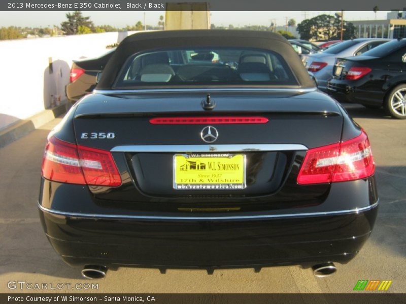 Black / Black 2013 Mercedes-Benz E 350 Cabriolet