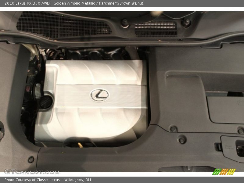 Golden Almond Metallic / Parchment/Brown Walnut 2010 Lexus RX 350 AWD