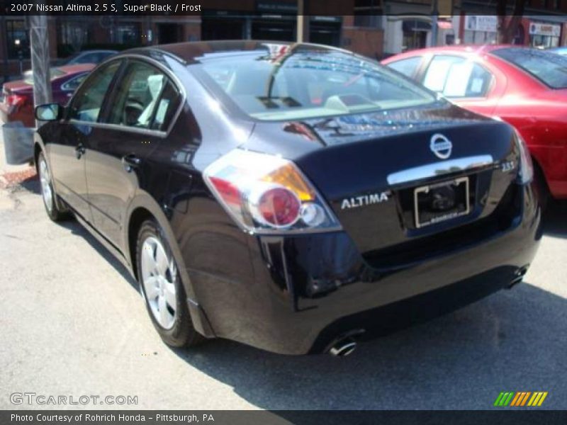 Super Black / Frost 2007 Nissan Altima 2.5 S