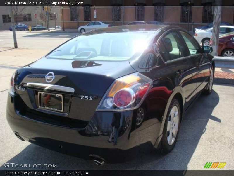 Super Black / Frost 2007 Nissan Altima 2.5 S