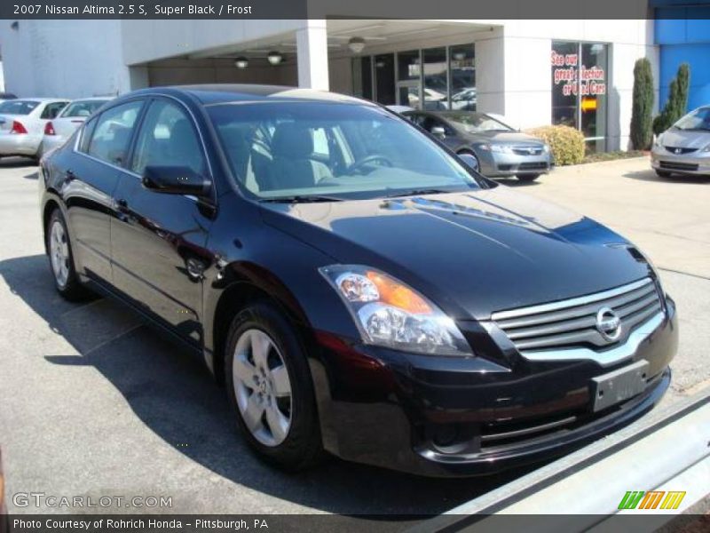 Super Black / Frost 2007 Nissan Altima 2.5 S