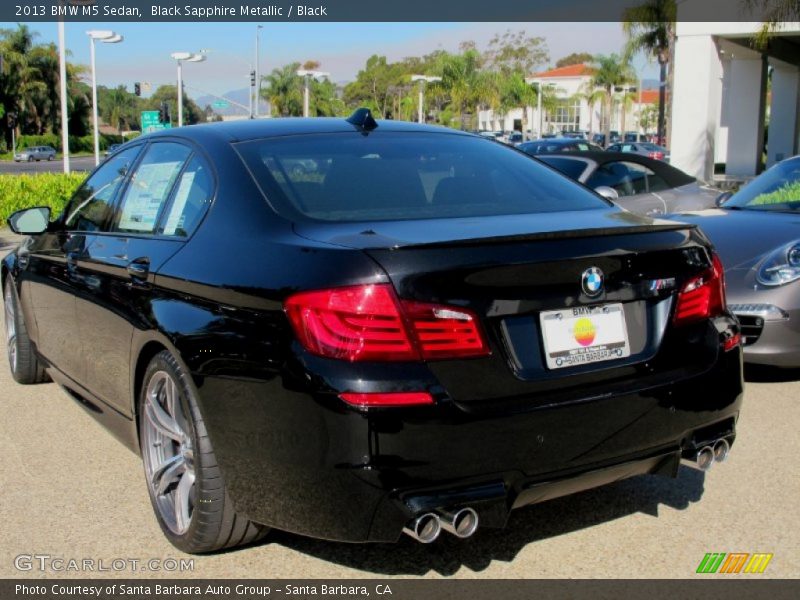Black Sapphire Metallic / Black 2013 BMW M5 Sedan