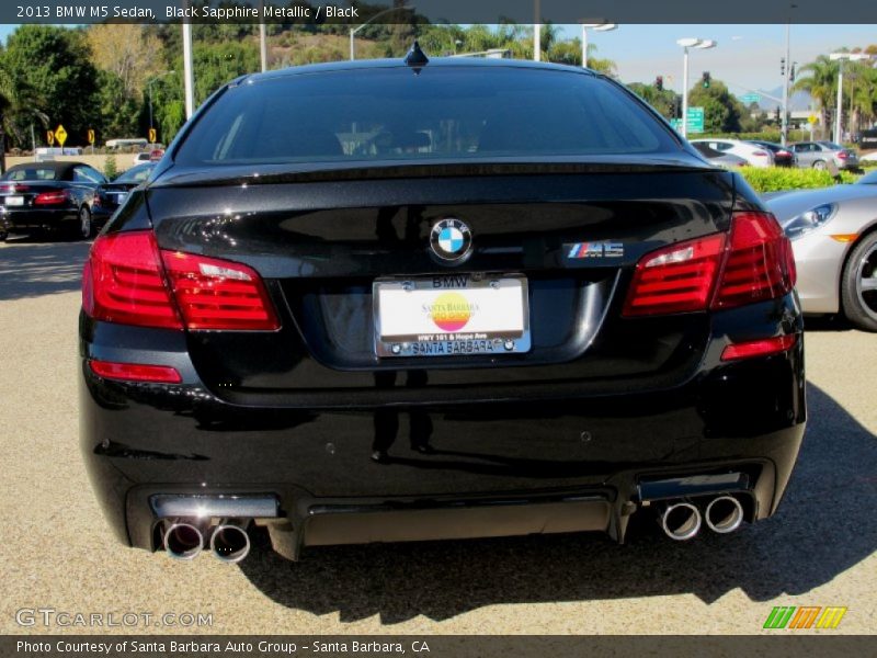 Black Sapphire Metallic / Black 2013 BMW M5 Sedan