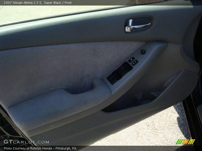 Super Black / Frost 2007 Nissan Altima 2.5 S