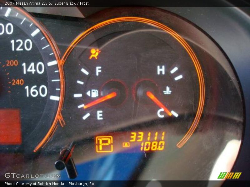 Super Black / Frost 2007 Nissan Altima 2.5 S
