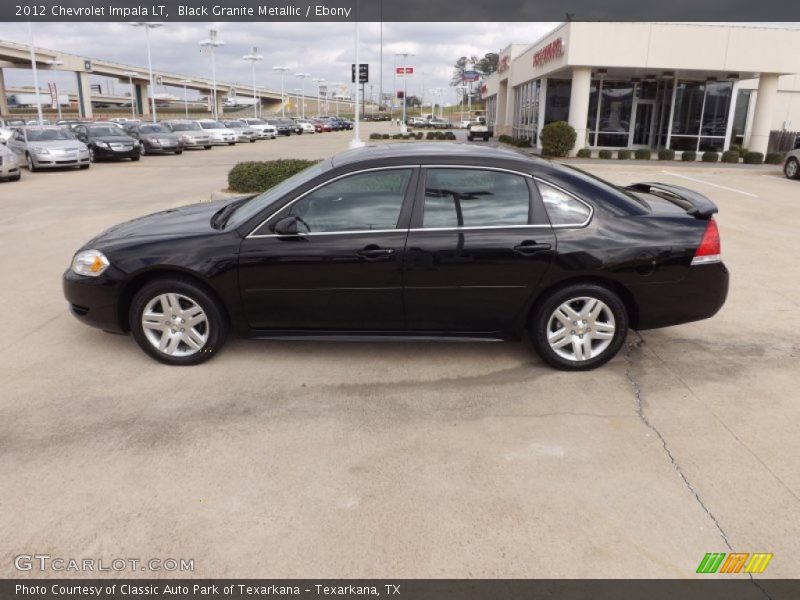 Black Granite Metallic / Ebony 2012 Chevrolet Impala LT