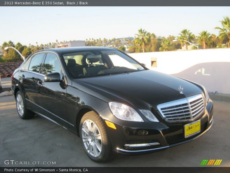 Black / Black 2013 Mercedes-Benz E 350 Sedan