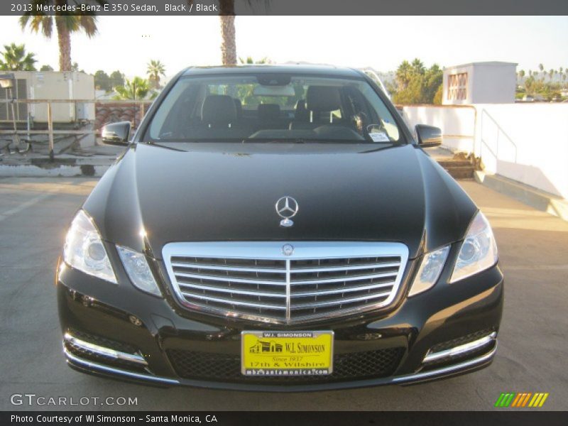 Black / Black 2013 Mercedes-Benz E 350 Sedan