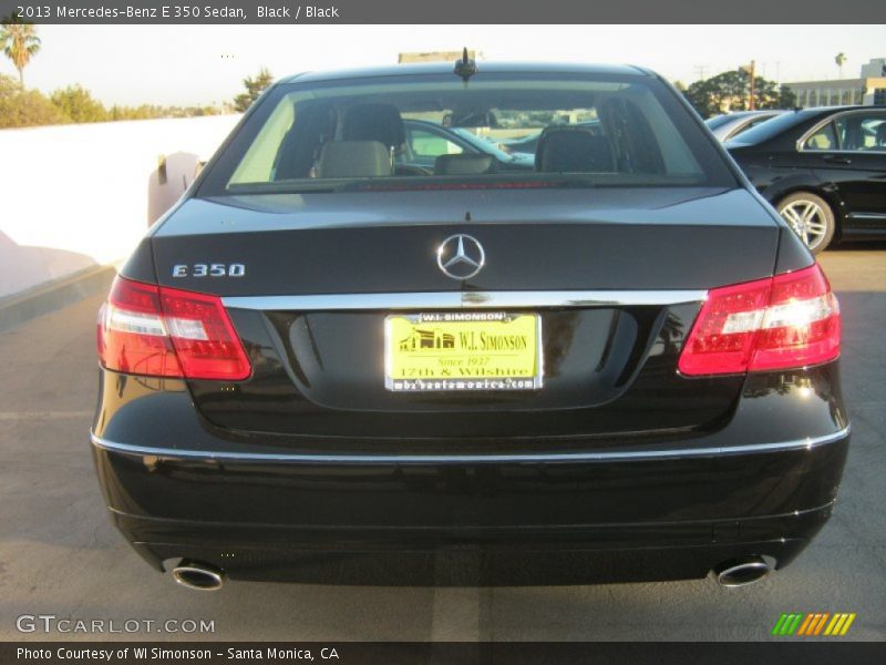 Black / Black 2013 Mercedes-Benz E 350 Sedan
