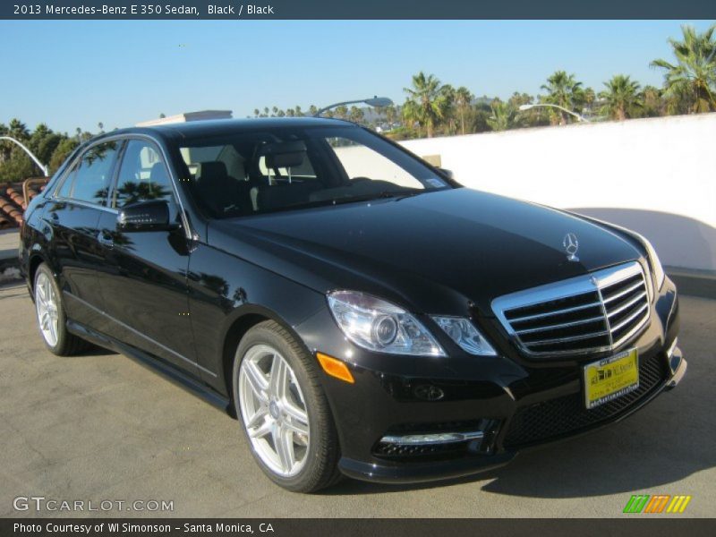 Black / Black 2013 Mercedes-Benz E 350 Sedan