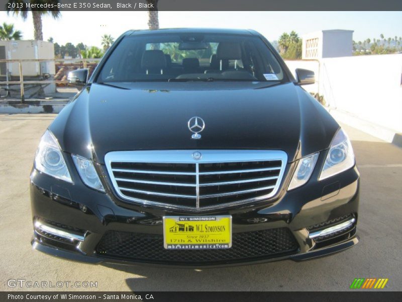 Black / Black 2013 Mercedes-Benz E 350 Sedan