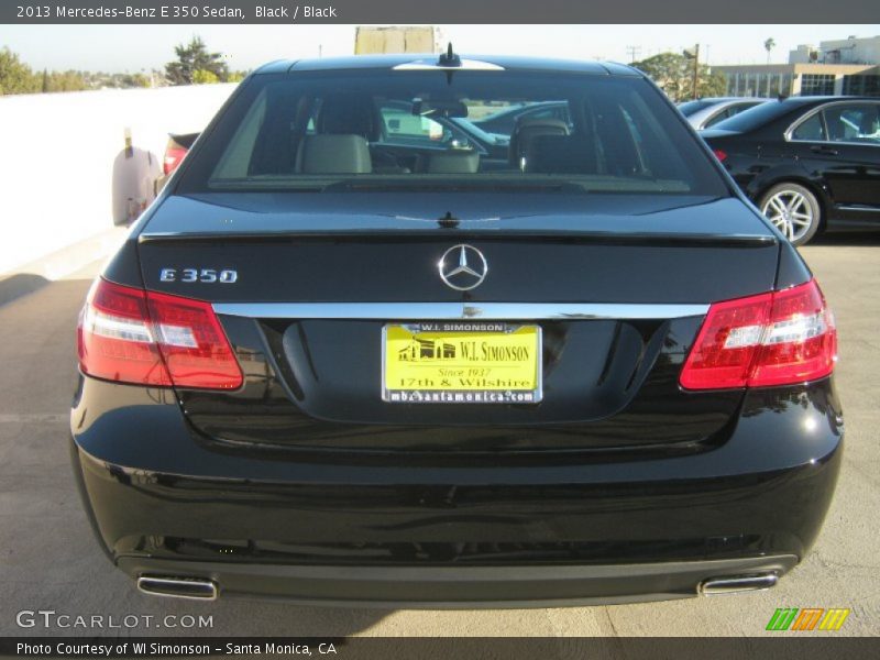 Black / Black 2013 Mercedes-Benz E 350 Sedan