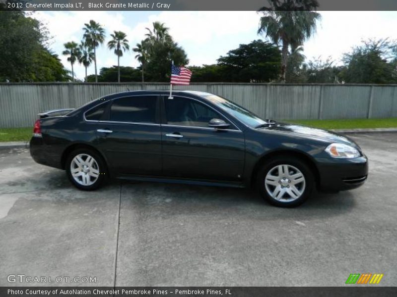 Black Granite Metallic / Gray 2012 Chevrolet Impala LT