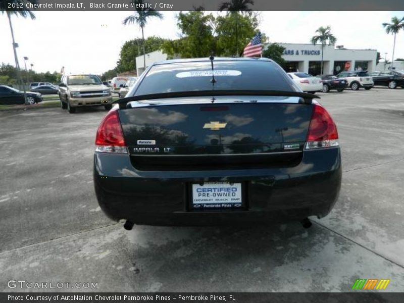 Black Granite Metallic / Gray 2012 Chevrolet Impala LT