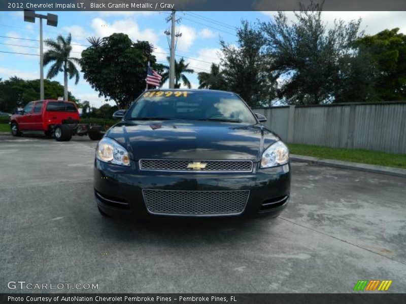 Black Granite Metallic / Gray 2012 Chevrolet Impala LT