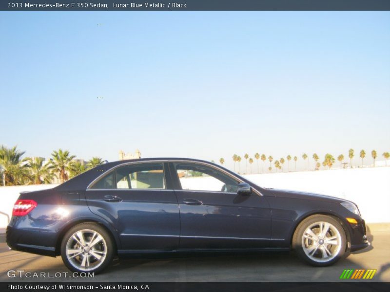 Lunar Blue Metallic / Black 2013 Mercedes-Benz E 350 Sedan