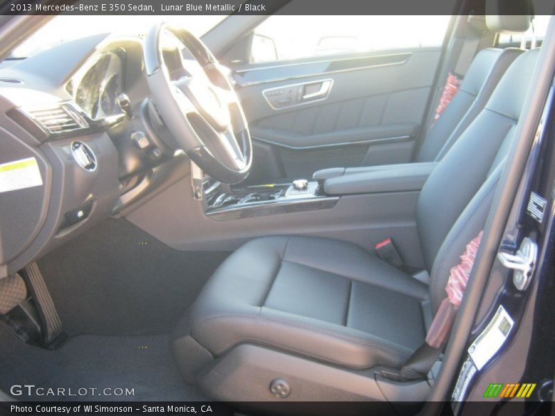 Lunar Blue Metallic / Black 2013 Mercedes-Benz E 350 Sedan