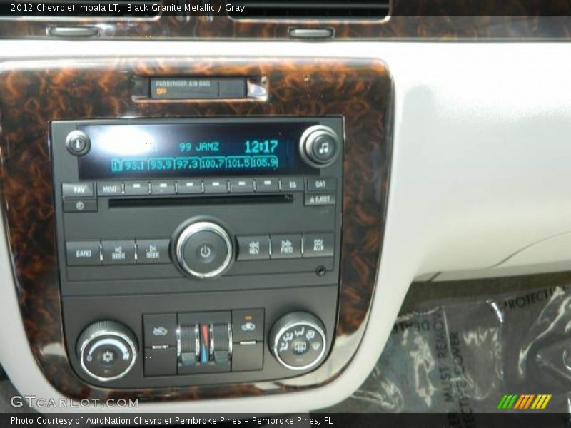 Black Granite Metallic / Gray 2012 Chevrolet Impala LT