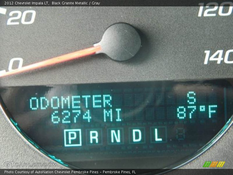 Black Granite Metallic / Gray 2012 Chevrolet Impala LT