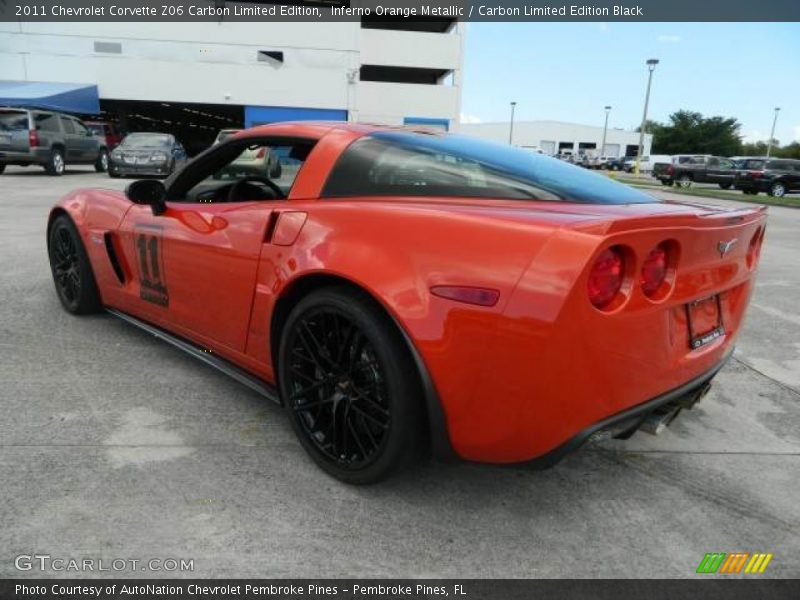  2011 Corvette Z06 Carbon Limited Edition Inferno Orange Metallic