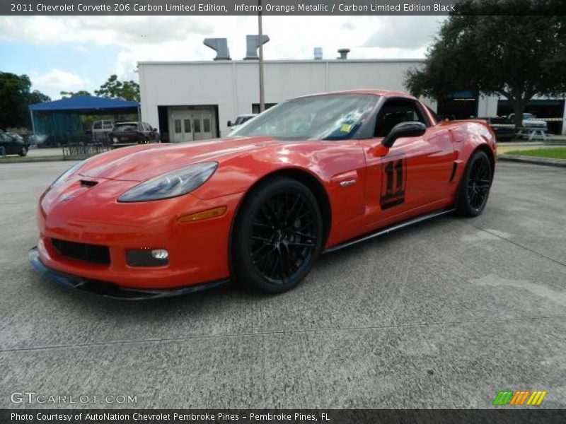 Front 3/4 View of 2011 Corvette Z06 Carbon Limited Edition