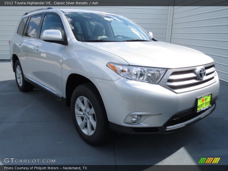 Classic Silver Metallic / Ash 2012 Toyota Highlander V6