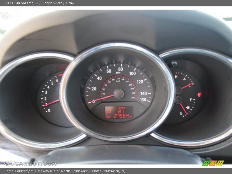 Bright Silver / Gray 2011 Kia Sorento LX