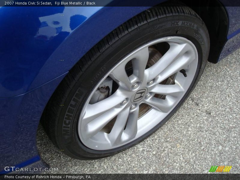 Fiji Blue Metallic / Black 2007 Honda Civic Si Sedan